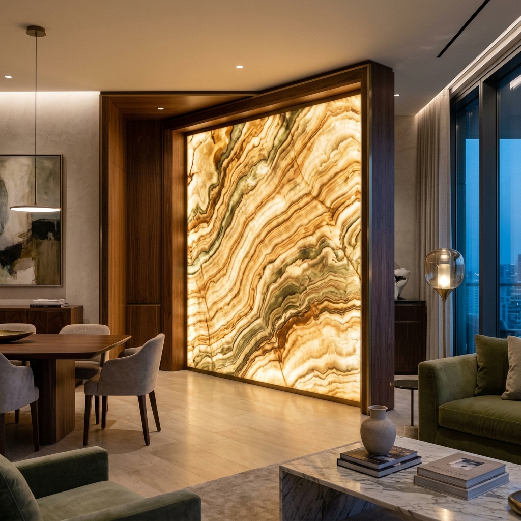 Backlit Afghan Onyx Panel